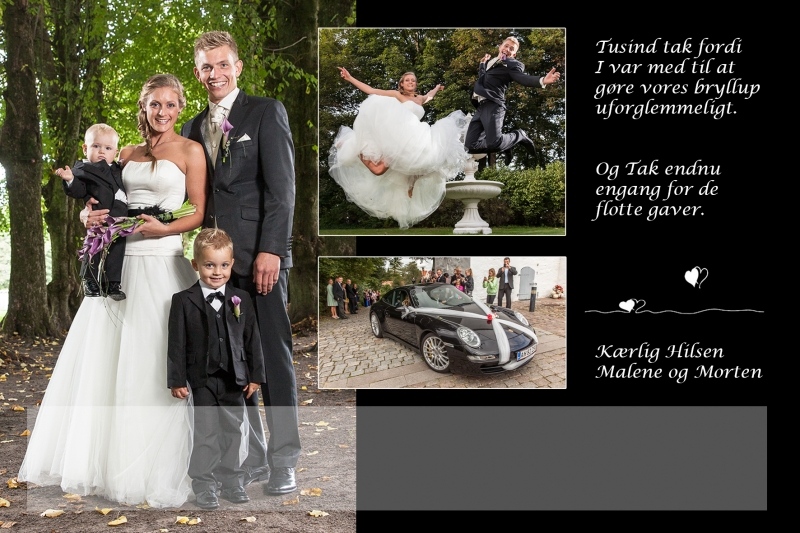 Takkekort collage